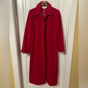 Liz Claiborne Vibrant Red Coat